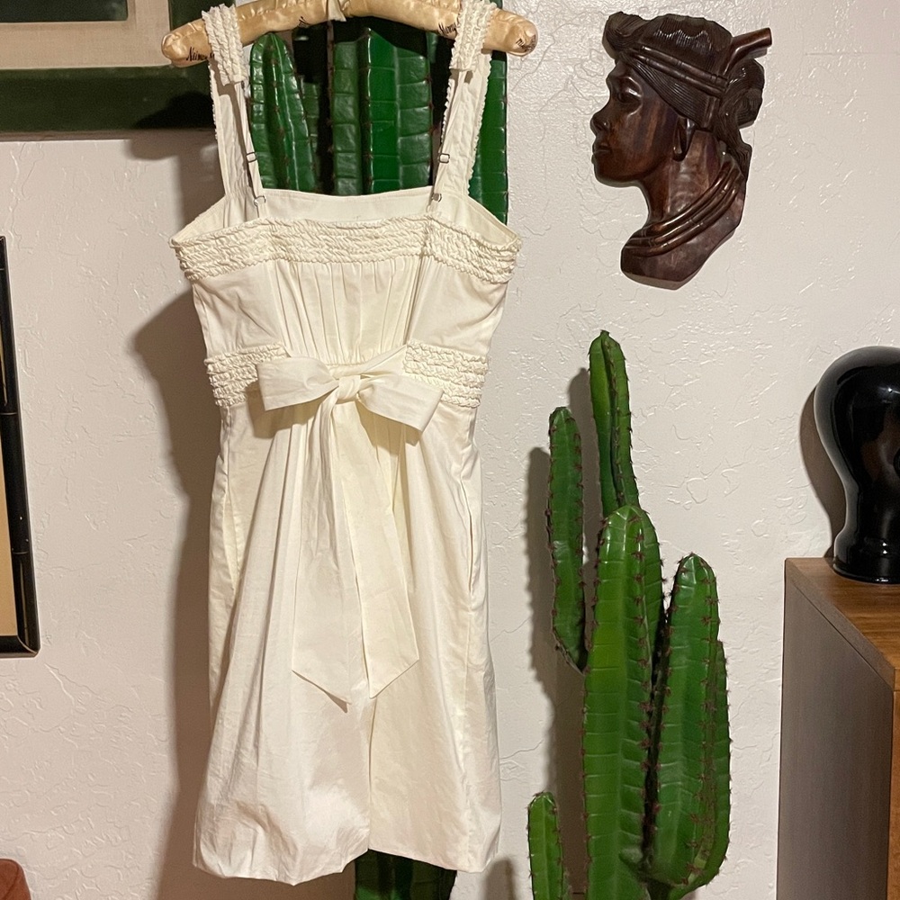 BCBGMaxAzria Tie Back Mini Balloon Dress Size XS - Picture 3 of 7